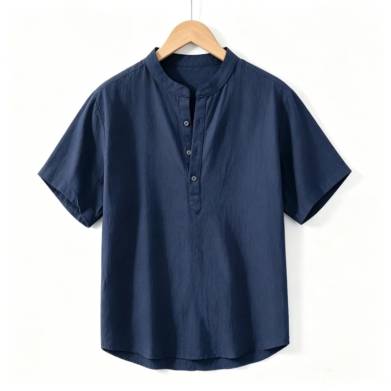 Linen Shirt Summer - Kemeja Lengan Pendek Pria Musim Panas