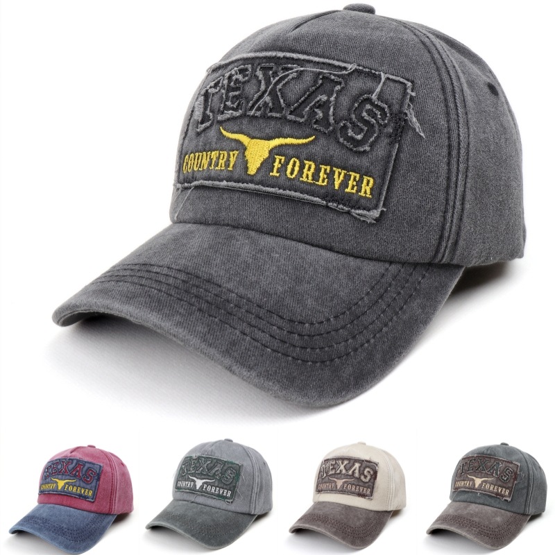 Men'S Fashion Website - Topi Bisbol Korea Versi Washed Letters