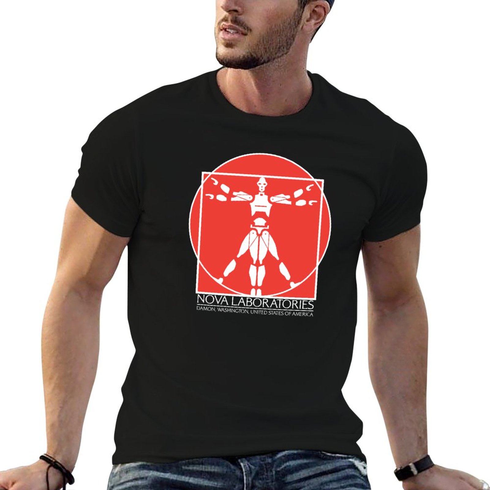 Men'S Fashion Nova Shirts - Kaos Nova Laboratories Text 02, Kaos