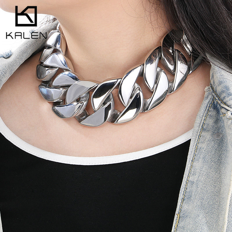 Mens Fashion In 40S - KALEN 43MM Kalung Baja Tahan Karat