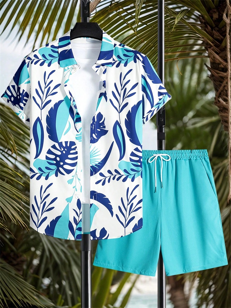 Mens Fashion Style - Set Kemeja Lengan Pendek Pria Gaya