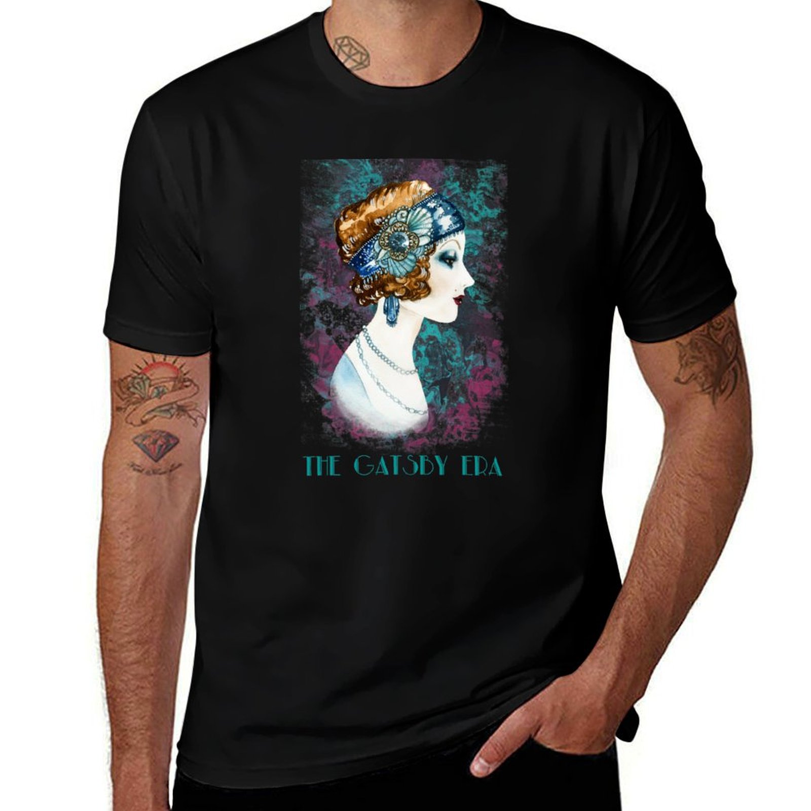 Men'S Fashion Roaring 20S - Kaos Wanita Gaya Flapper Era 20-an,
