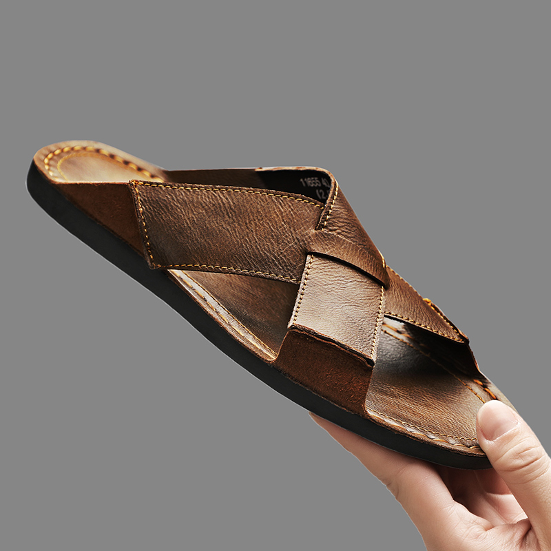 Men'S Fashion News - Sandal Pria Kulit Asli Fashion Sandal