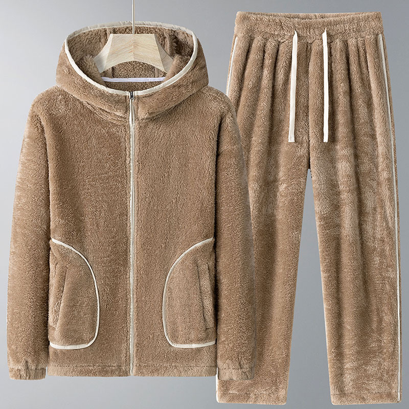 Mens Fashion Zip Up - Set Hoodie Pria Musim Dingin 2026