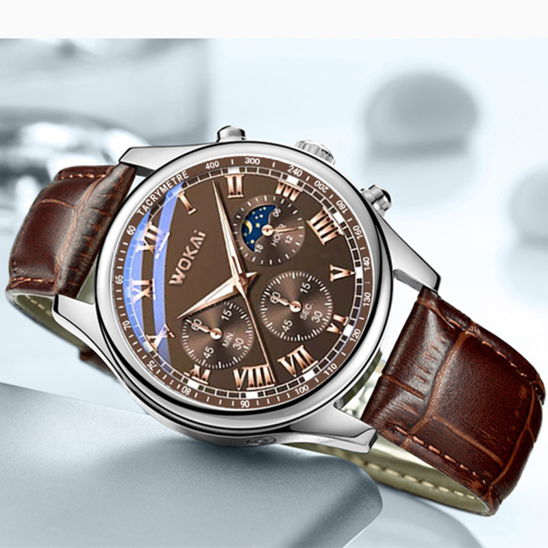Mens Fashion Blog - Jam tangan kulit coklat pria, arloji