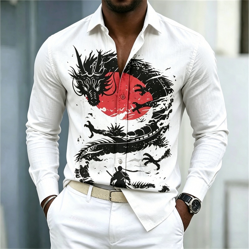 Mens Fashion Style - Kemeja Pria Terbaru 2026 Putih Hitam