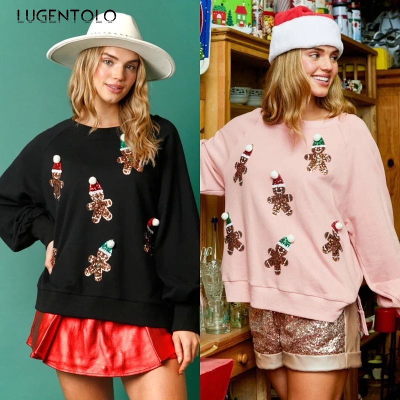 Men'S Fashion For 70 Year Old - Fashion wanita Sweatshirt lengan turun bahu