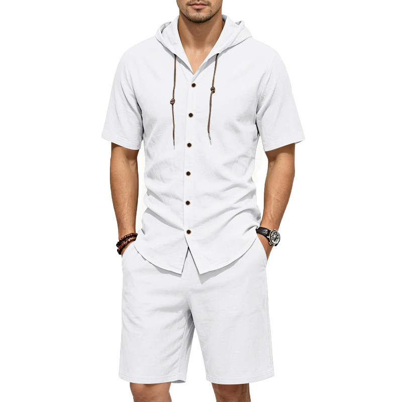 Linen Shirt Summer - Setelan Linen Pria Musim Panas Dua