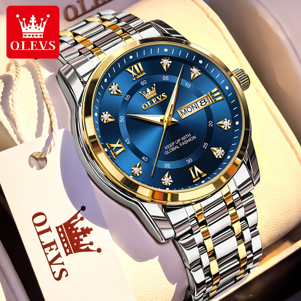 Mens Fashion Watch - OLEVS Jam Tangan Pria Modis Bermerek