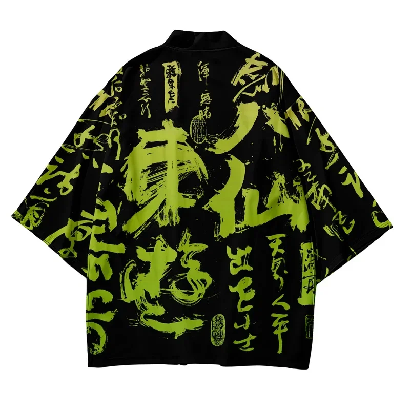 Knitted Cardigan Men - Kimono Samurai Tradisional Jepang 3D Musim