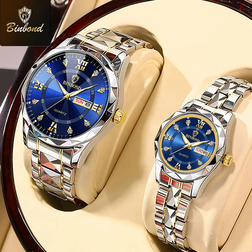 Mens Fashion Blog - BINBOND 2pcs/Set Jam Tangan Pasangan Fashion