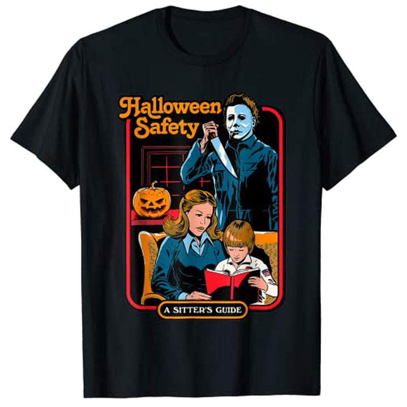 Men'S Fashion For 70 Year Old - Kaus Panduan Keluarga Keselamatan Halloween Kaus