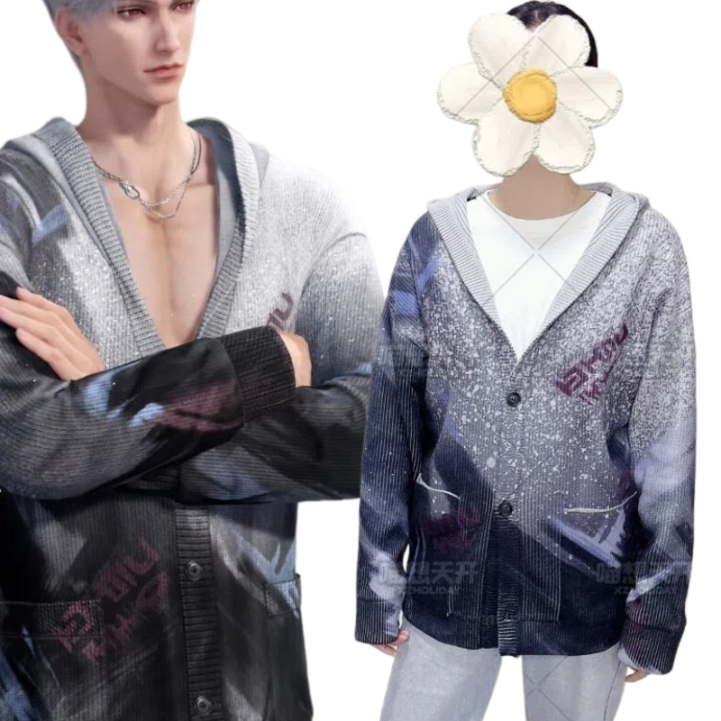 Knitted Cardigan Men - Kostum Sylus Game Love and Deepspace