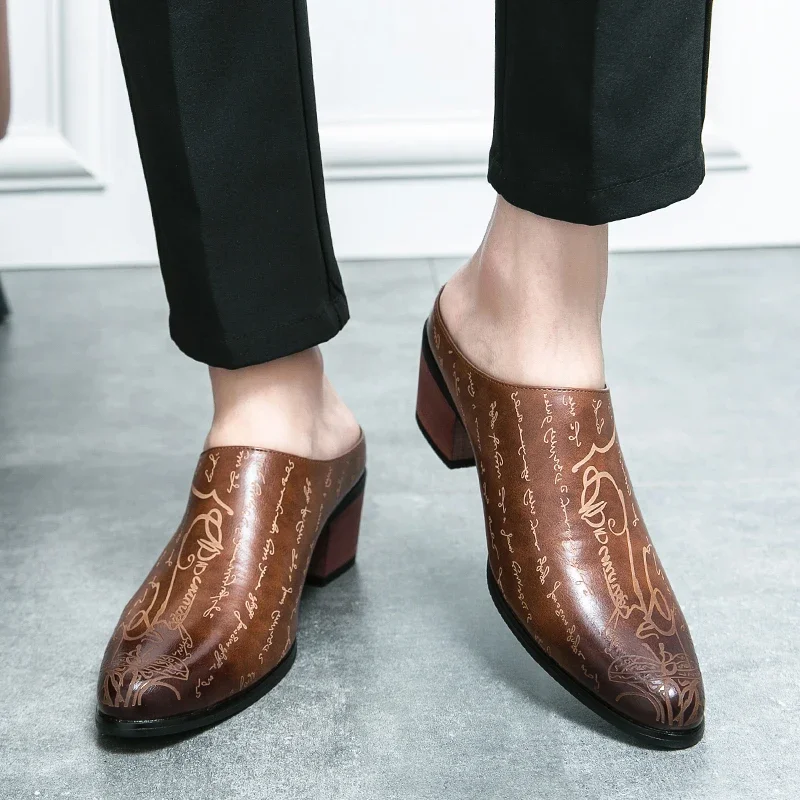 Mens Fashion Zapatos - Sepatu Kasual Pria Hak 4CM Sepatu