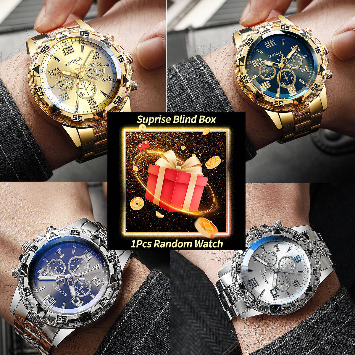 Mens Fashion Watch - 1 Buah Jam Tangan Misteri Kejutan