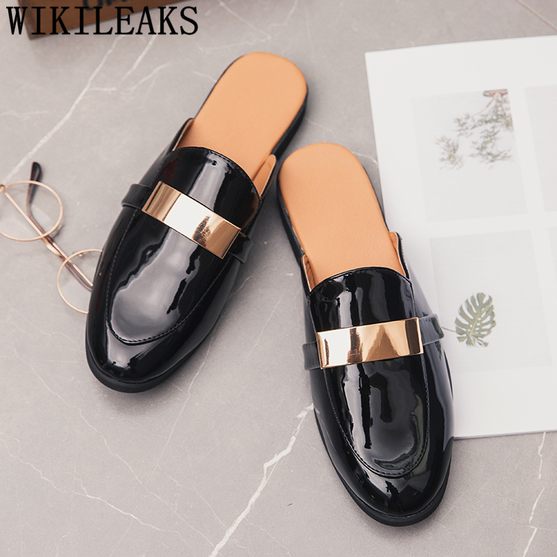 Mens Fashion Zapatos - Sepatu Setengah Hitam untuk Pria Sepatu