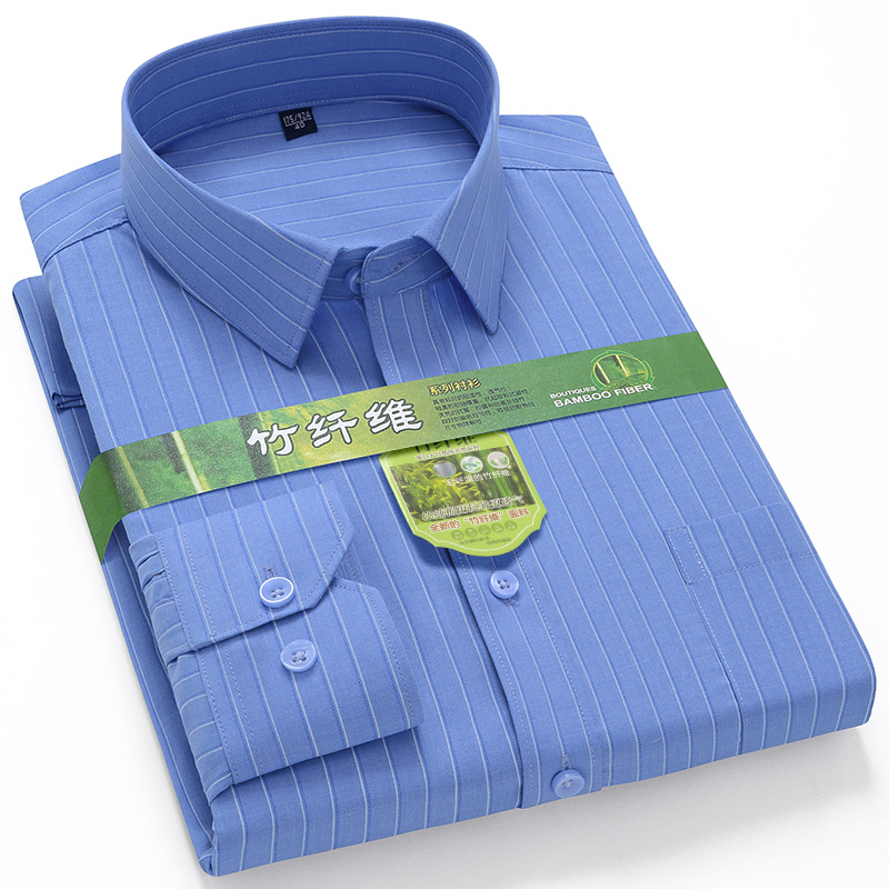 Dress Shirt Non-Iron - Kemeja Serat Bambu Pria Ukuran Besar