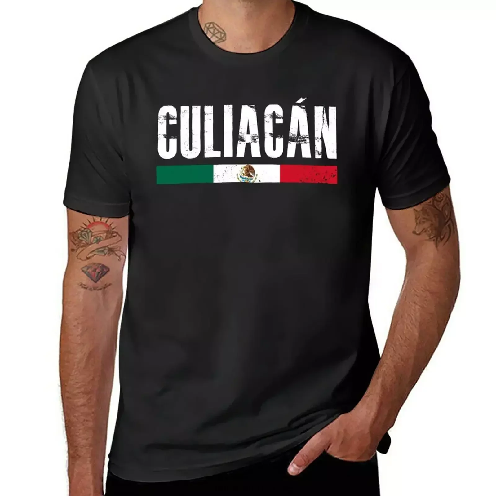 Mens Fashion Mexico - Culiacan Sinaloa Meksiko Kaos Kota Bendera