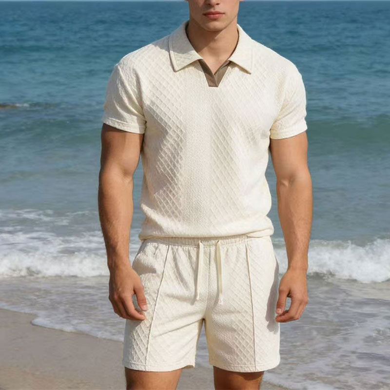 Mens Fashion Zip Up - Setelan Pria Musim Panas 2026 100kg,