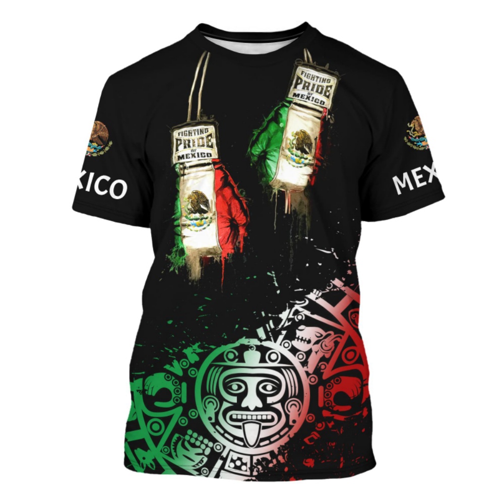 Mens Fashion Mexico - Kaus Pria Gambar 3d Sepeda Motor