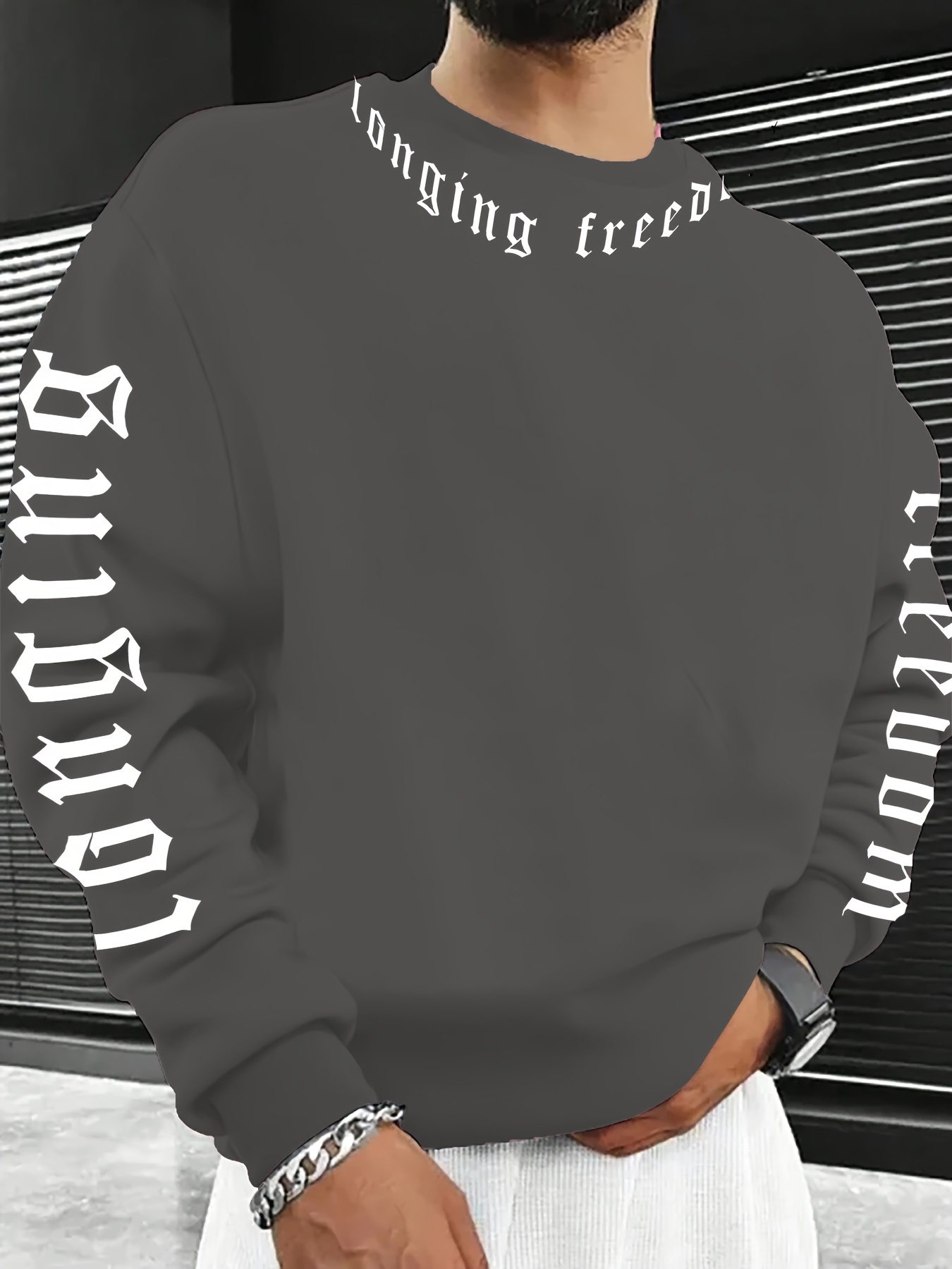 Sweatshirt Pria Berkerah Bulat - Mens Fashion Top ulasan dan harga