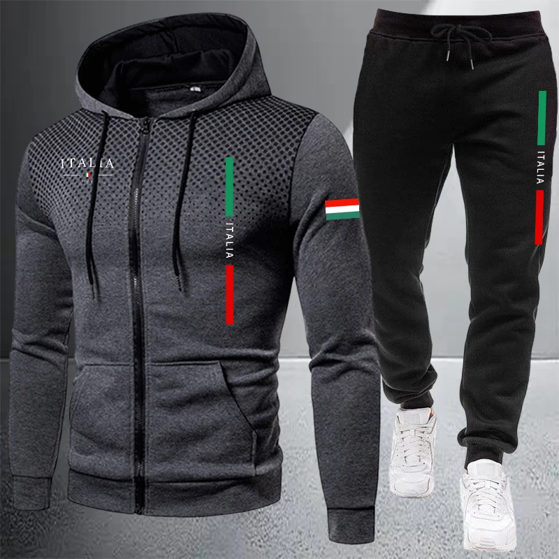Setelan Olahraga Pria Jaket Ho - Mens Fashion Zip Up ulasan dan harga
