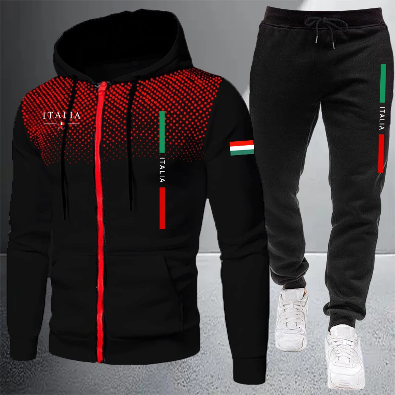 Setelan Olahraga Pria Jaket Ho - Mens Fashion Zip Up ulasan dan harga