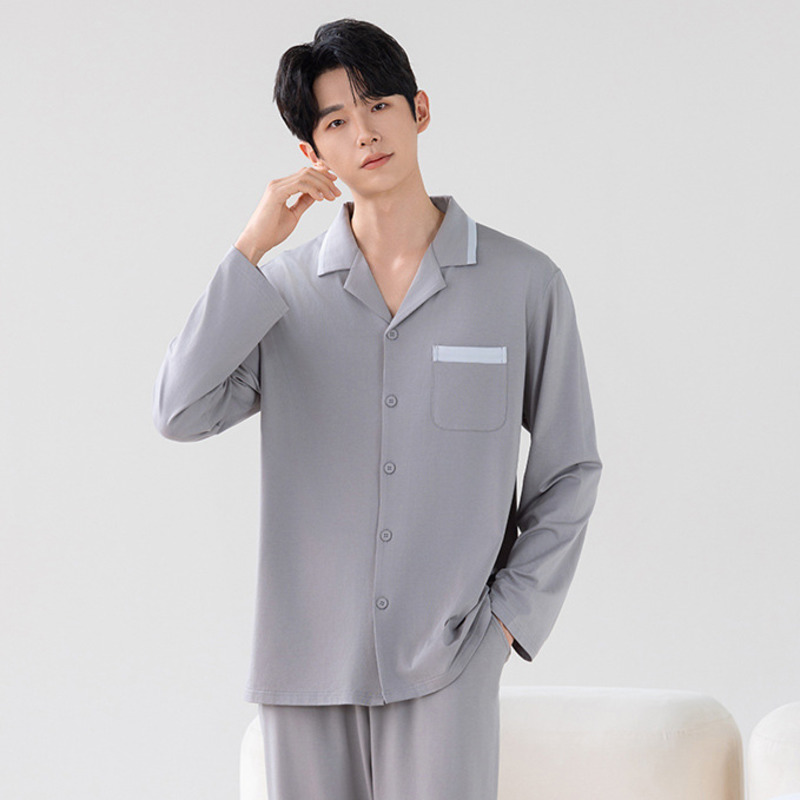 HKSH Setelan Baju Serat Katun  - Mens Fashion Style ulasan dan harga