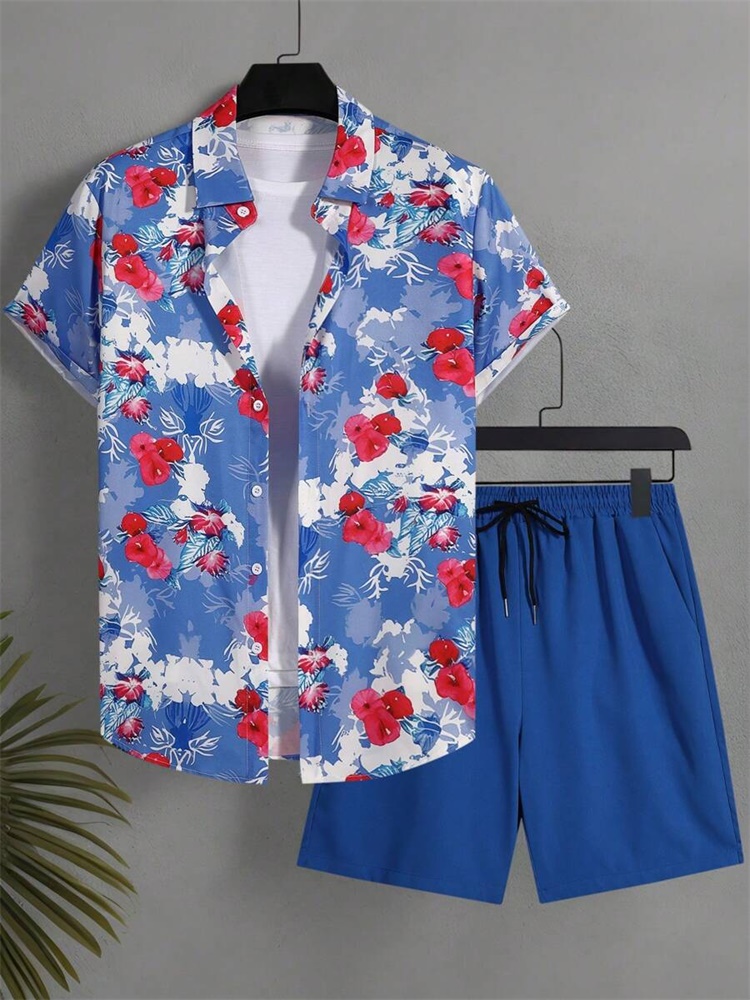 Set Kemeja Lengan Pendek Pria  - Mens Fashion Style ulasan dan harga