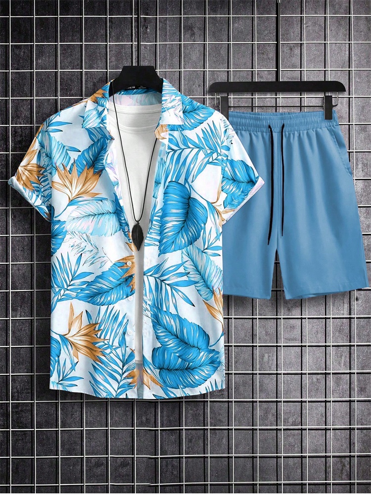 Set Kemeja Lengan Pendek Pria  - Mens Fashion Style ulasan dan harga