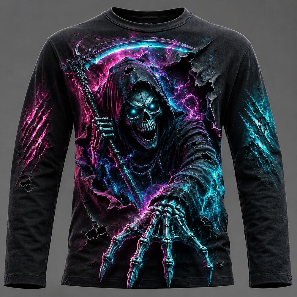 Kaos Pria Halloween dengan Gra - Men'S Fashion Trends 2025 ulasan dan harga