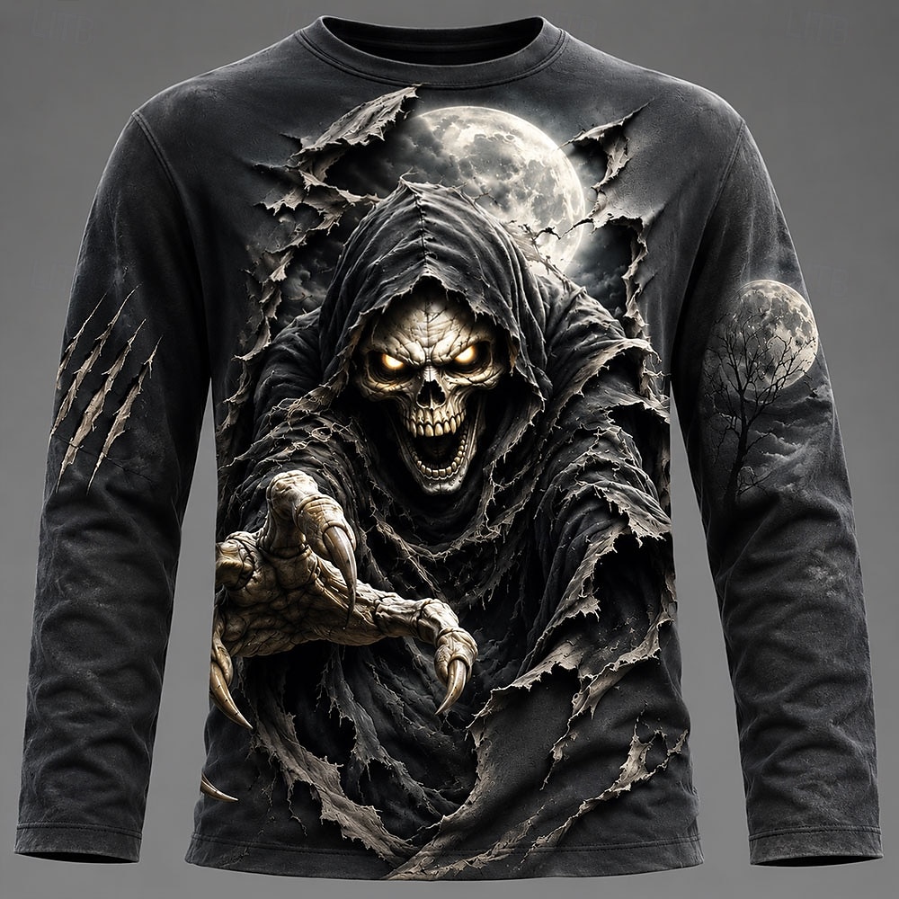 Kaos Pria Halloween dengan Gra - Men'S Fashion Trends 2025 ulasan dan harga