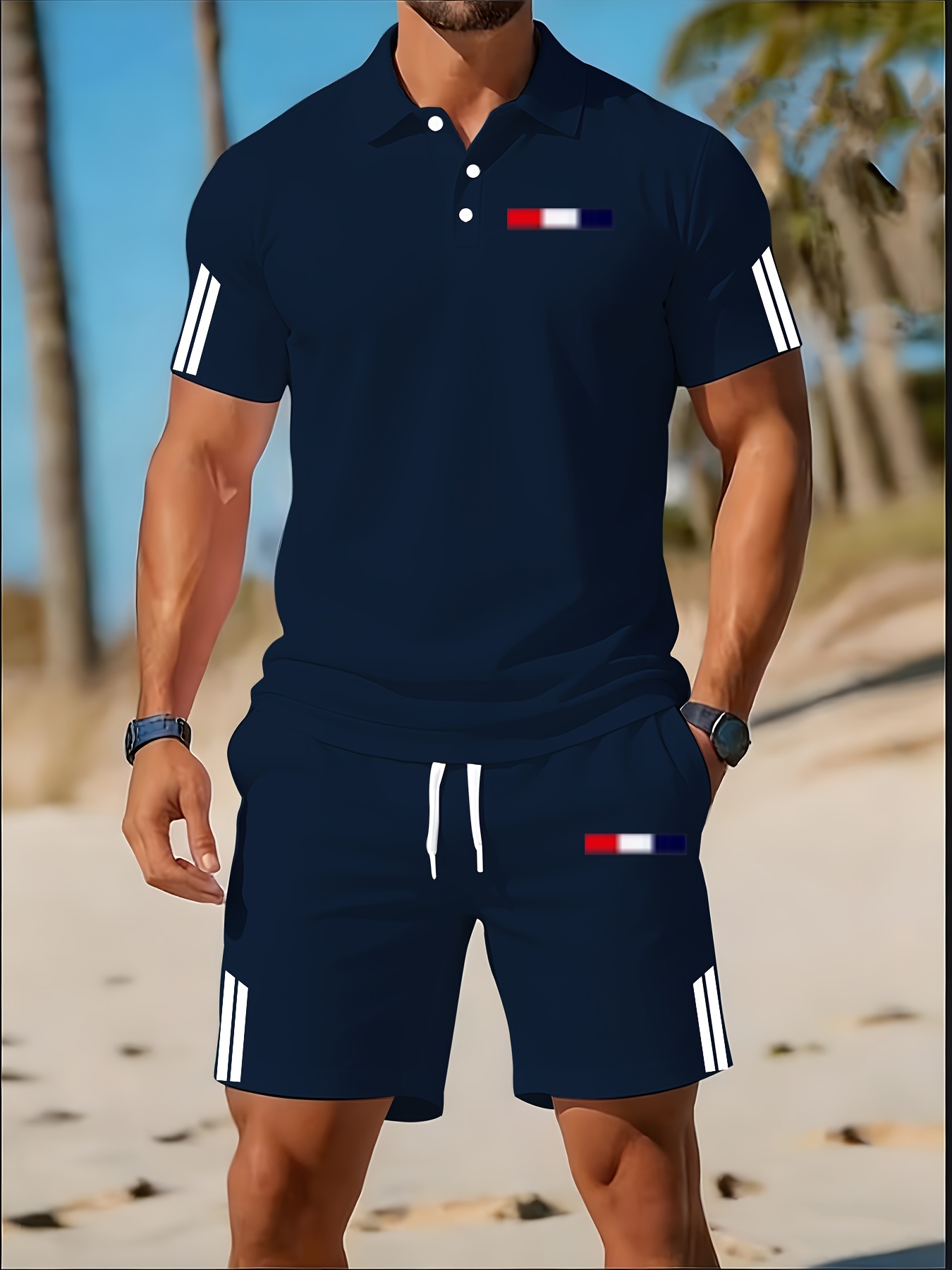 Set Kaos Polo Pria Musim Panas - Men'S Fashion Polo ulasan dan harga