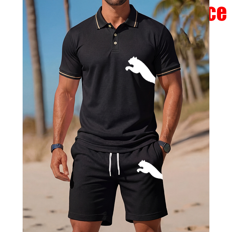 Setelan Kaos Polo Lengan Pende - Men'S Fashion Polo ulasan dan harga