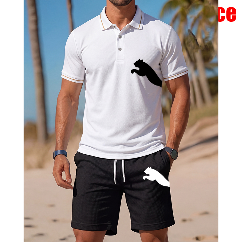 Setelan Kaos Polo Lengan Pende - Men'S Fashion Polo ulasan dan harga