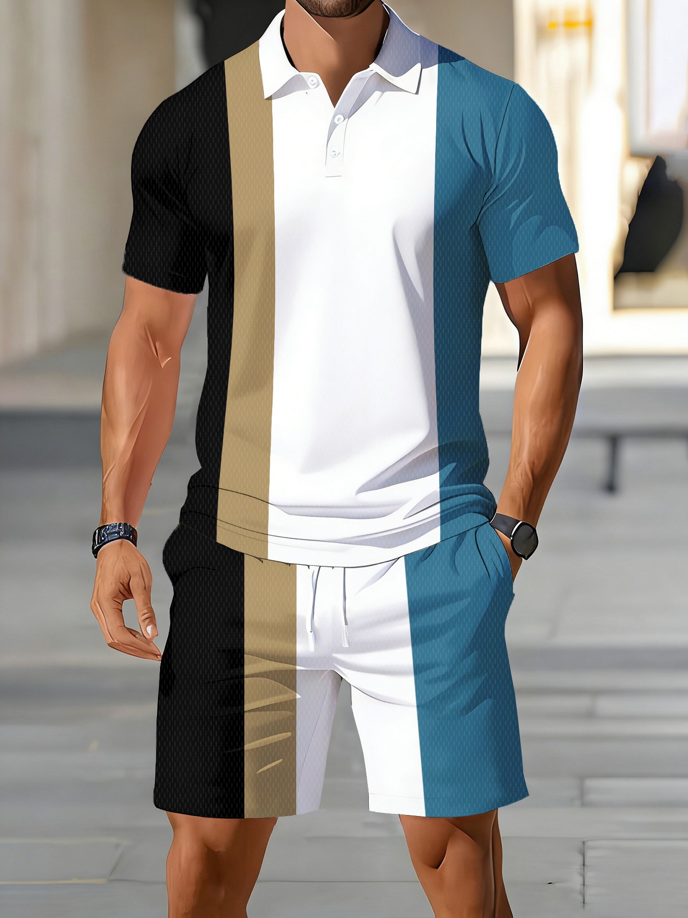 Set Kaos Polo Pria Musim Panas - Men'S Fashion Polo ulasan dan harga