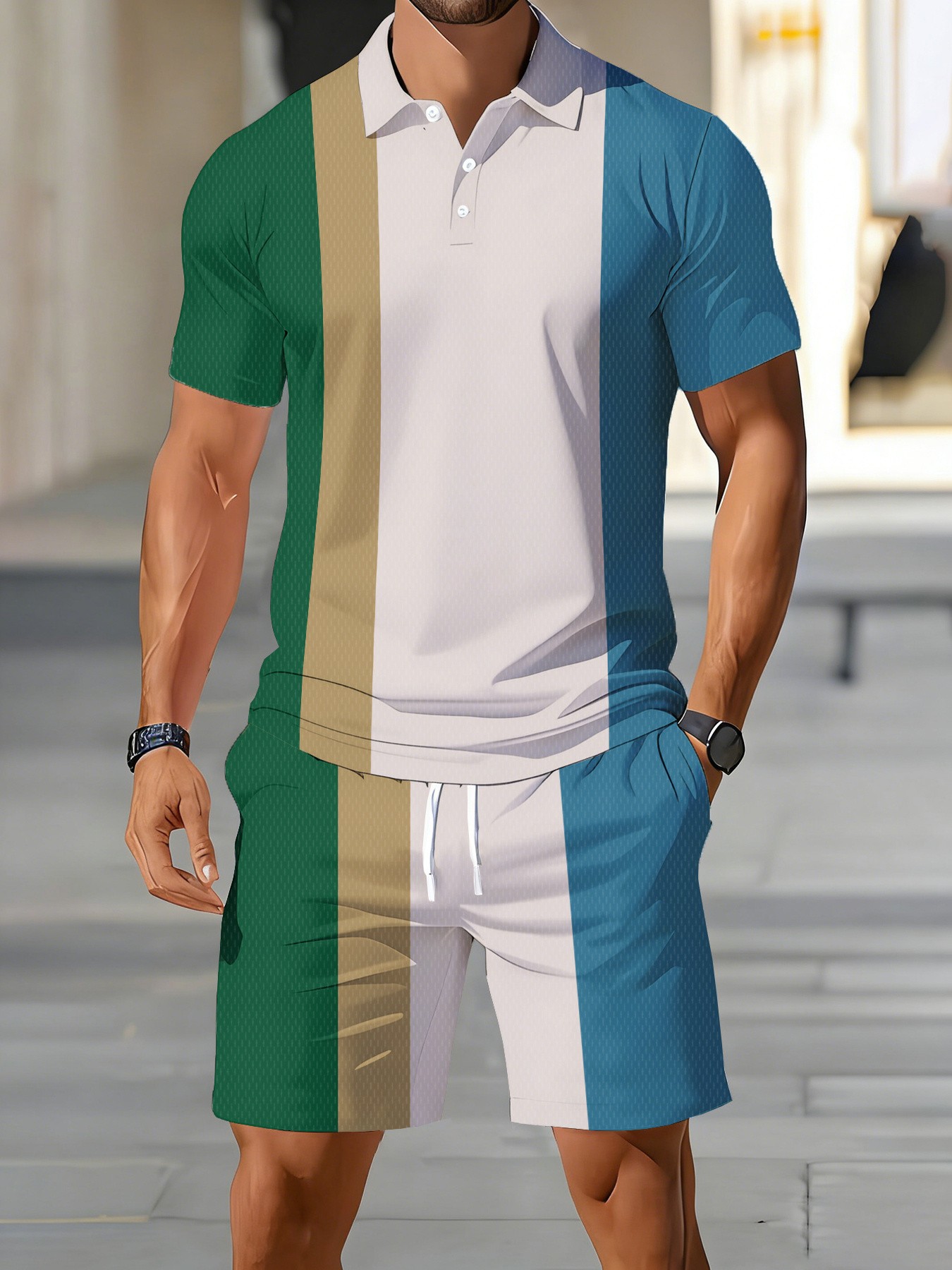 Set Kaos Polo Pria Musim Panas - Men'S Fashion Polo ulasan dan harga