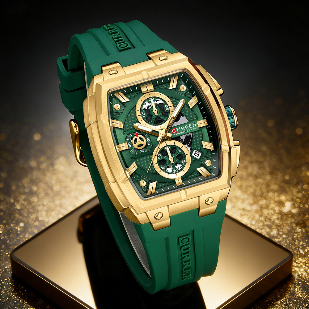 Jam Tangan Mewah Vintage CURRE - Mens Fashion Watch ulasan dan harga