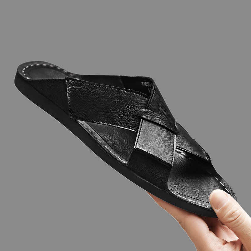 Sandal Pria Kulit Asli Fashion - Men'S Fashion News ulasan dan harga