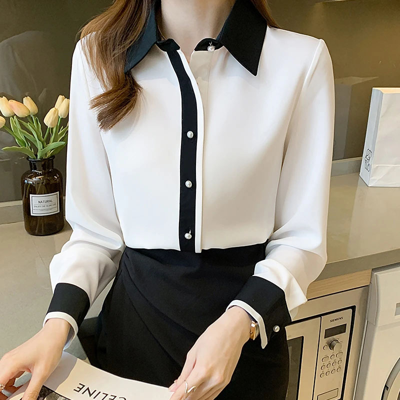 Kemeja Chiffon Putih untuk Wan - Men Fashion Korean Style ulasan dan harga