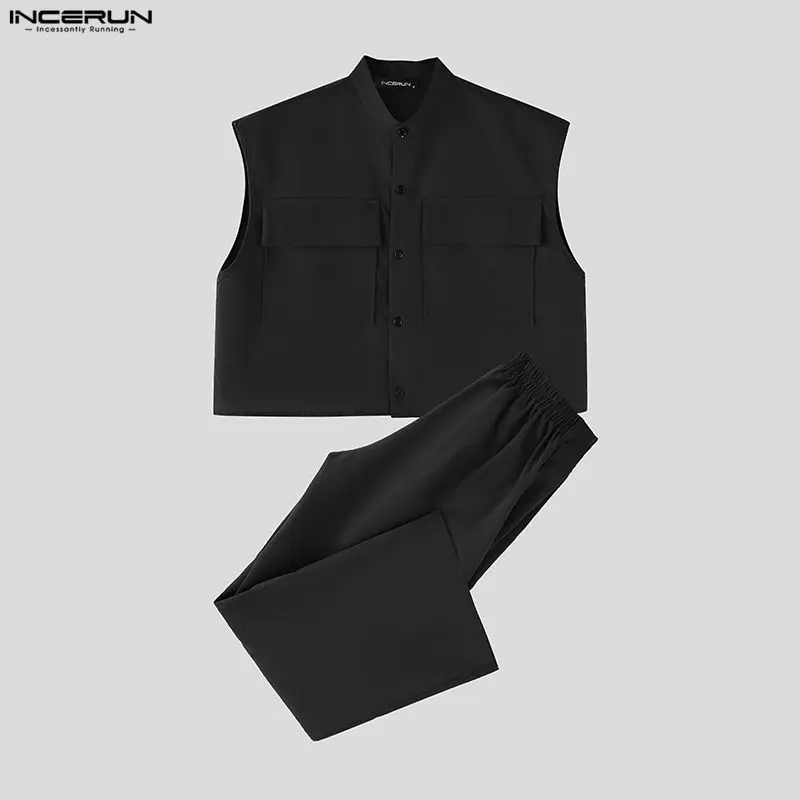 INCERUN Set Pria Atasan Crop T - Mens Fashion Style ulasan dan harga