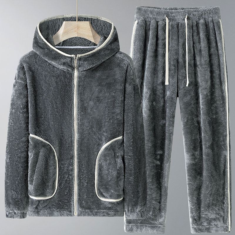 Set Hoodie Pria Musim Dingin 2 - Mens Fashion Zip Up ulasan dan harga
