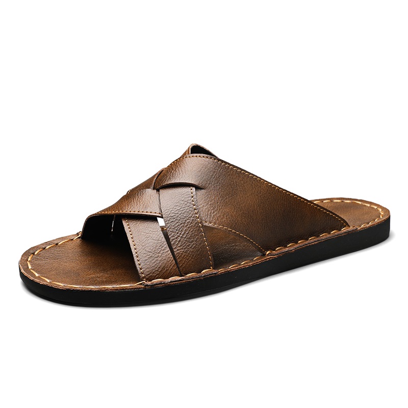 Sandal Pria Kulit Asli Modis S - Mens Fashion Zapatos ulasan dan harga