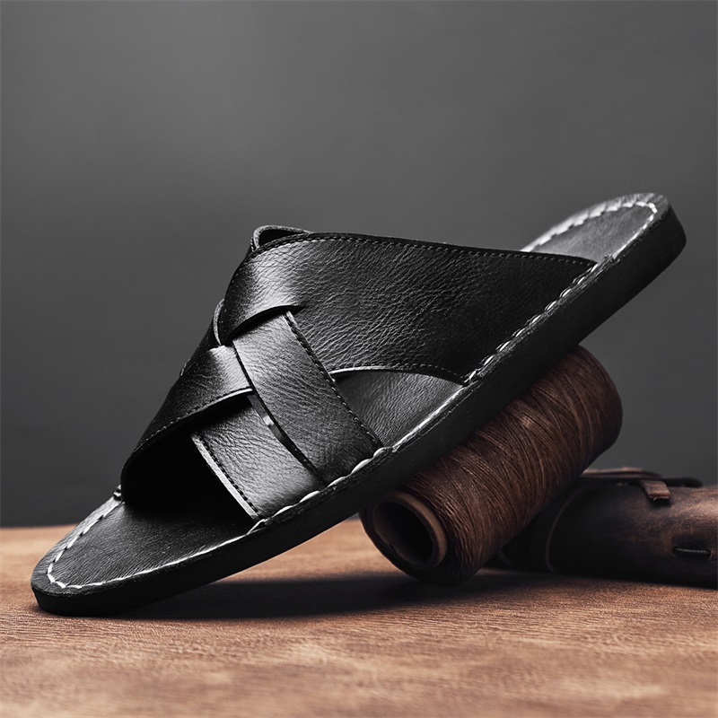 Sandal Pria Kulit Asli Modis S - Mens Fashion Zapatos ulasan dan harga