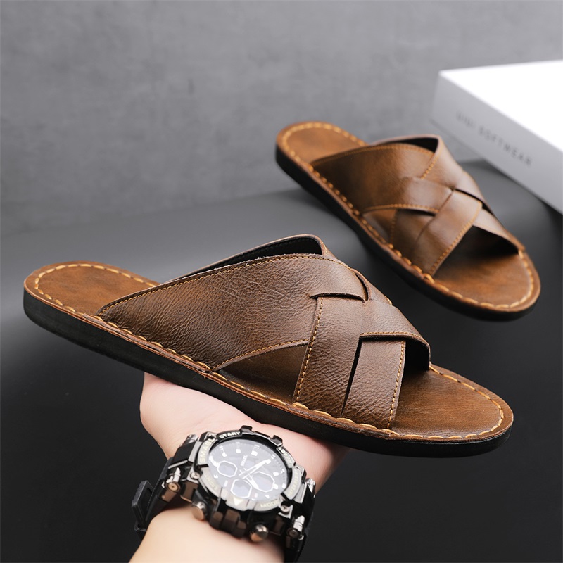 Sandal Pria Kulit Asli Modis S - Mens Fashion Zapatos ulasan dan harga