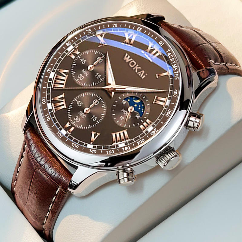 Jam tangan kulit coklat pria,  - Mens Fashion Blog ulasan dan harga