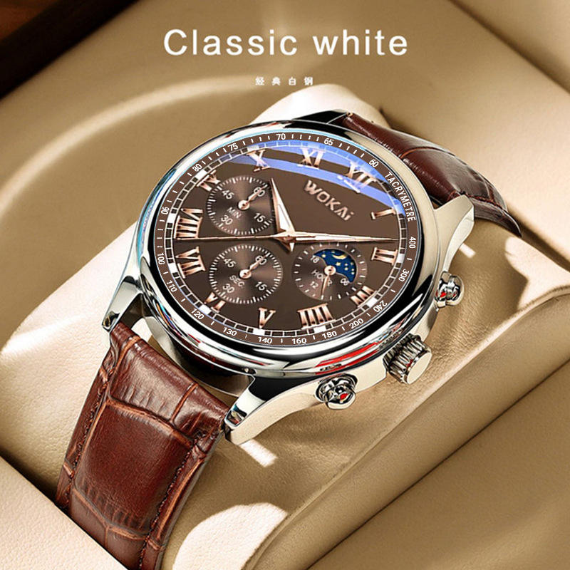 Jam tangan kulit coklat pria,  - Mens Fashion Blog ulasan dan harga