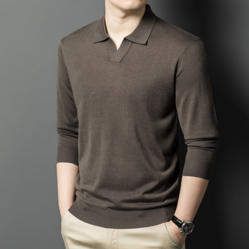 Sweater pullover pria dengan V - Knitted Cardigan Men ulasan dan harga