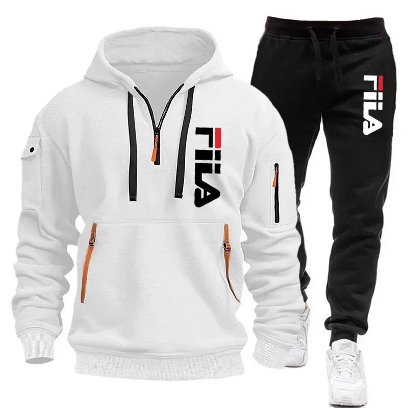 Setelan olahraga pria dua poto - Mens Fashion Zip Up ulasan dan harga