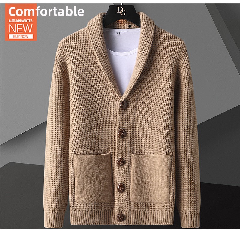 Jaket Rajut Mewah Berkualitas  - Men Fashion Korean Style ulasan dan harga